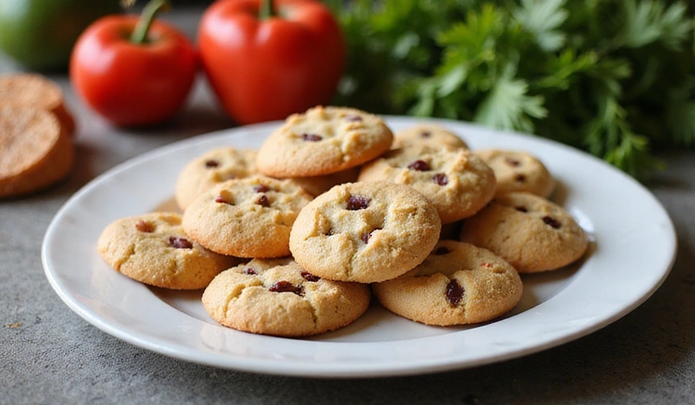 Galletas digitales en un plato, representando las cookies de internet
