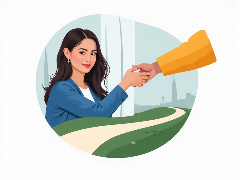 Imagen de apoyo continuo, como una videollamada o una persona siendo guiada.