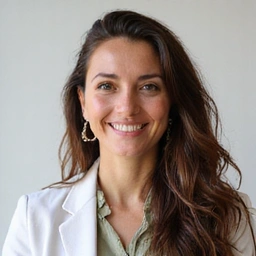 Retrato profesional de la Dra. Ana García, nutricionista principal de NutriVida Saludable.